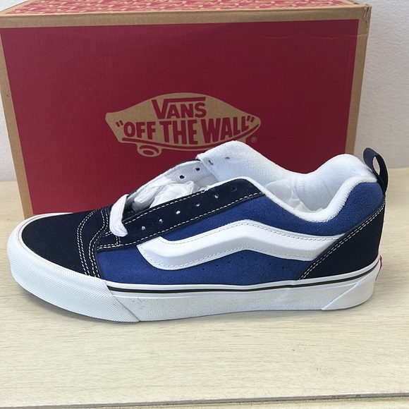 NIB - Vans Knu Skool Skate Shoe , Navy/True White - Picture 4 of 14